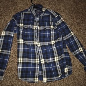 Blue flannel shirt